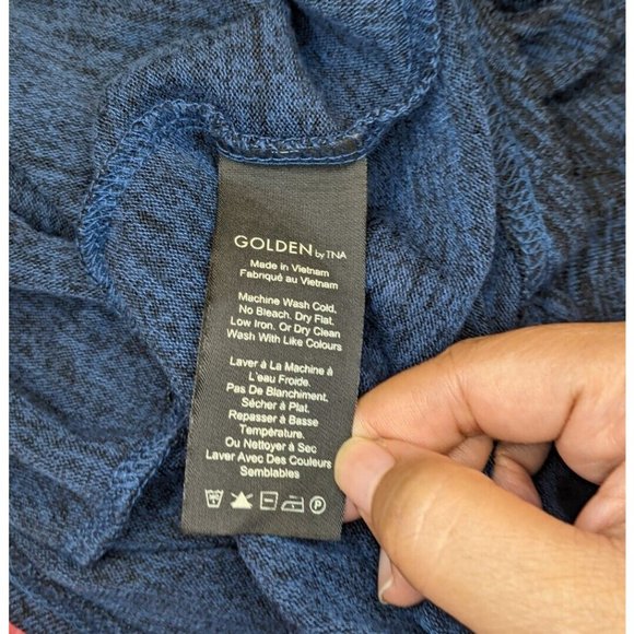 Aritzia Golden by TNA McCulley Knit Tank Dress In Heathered Blue Size M - Picture 12 of 12